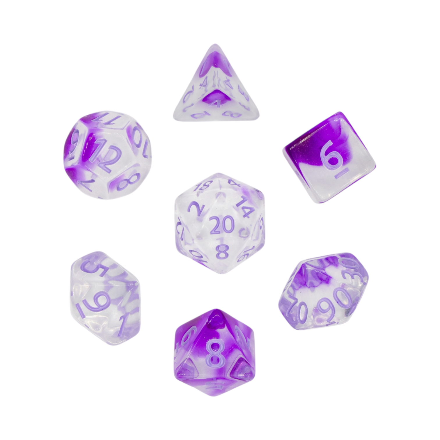 dice4friends-rpg-w-rfelset-7-teilig-nebula-lavender-transparent image 1