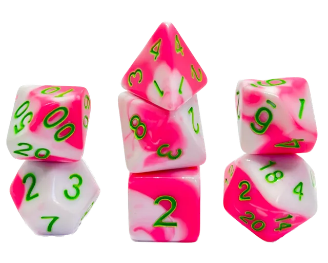 dice4friends-7-teiliges-rpg-w-rfelset-strawberry-pink-w-rfel-mehrfarbig image 1