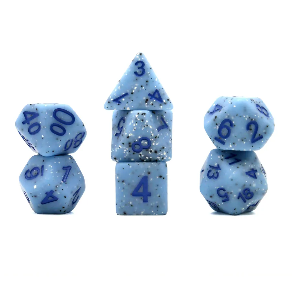 dice4friends-7-teiliges-rpg-w-rfelset-granite-blue-w-rfel-7er-blau image 1
