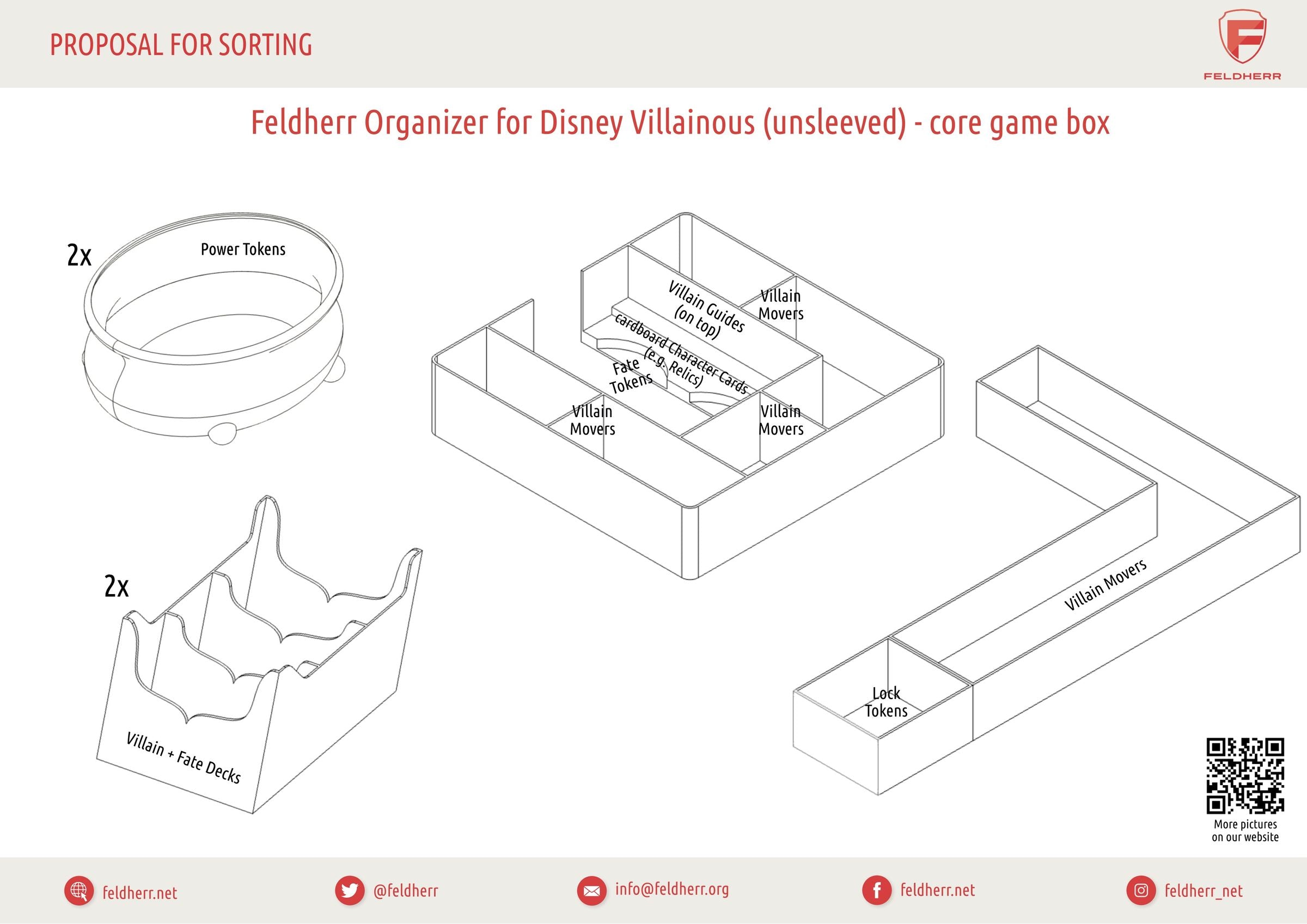 feldherr-organizer-insert-f-r-disney-villainous-kernbox-ungesleevt image 7