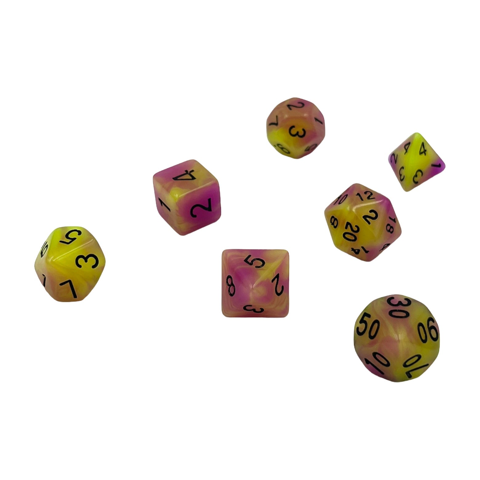 dice4friends-rpg-w-rfelset-glow-passion-leucht-7-teilig image 3