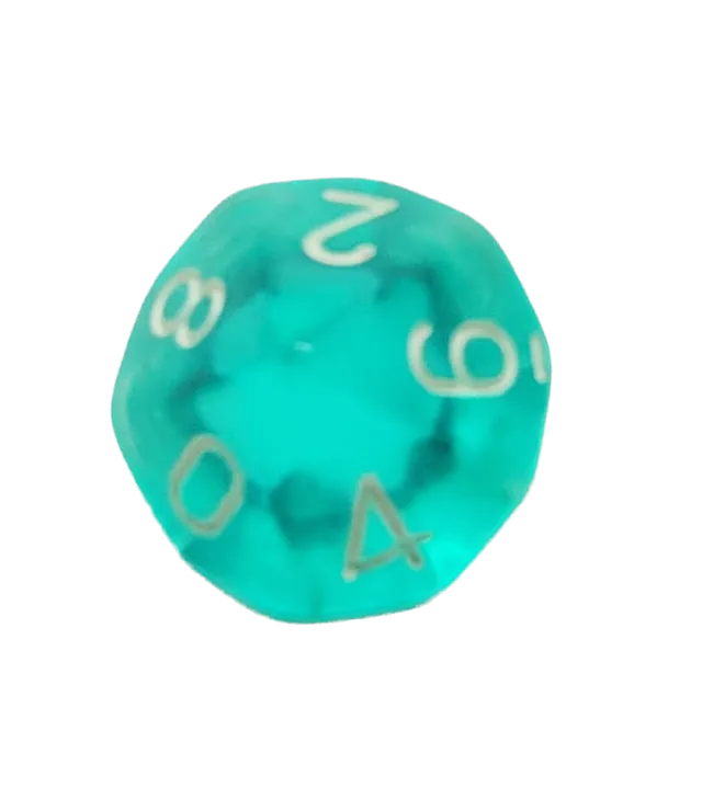 dice4friends-d10-einzelw-rfel-transparent-icemint-0-9-acryl image 1