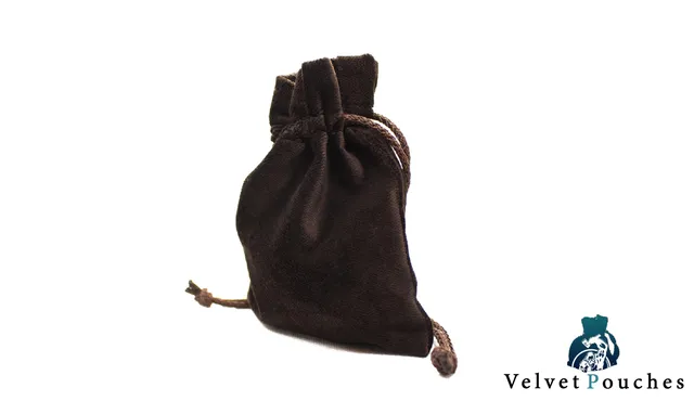 drawlab-pouches-dice-bags-brown-velvet-pouch-w-rfelbeutel-braun image 1