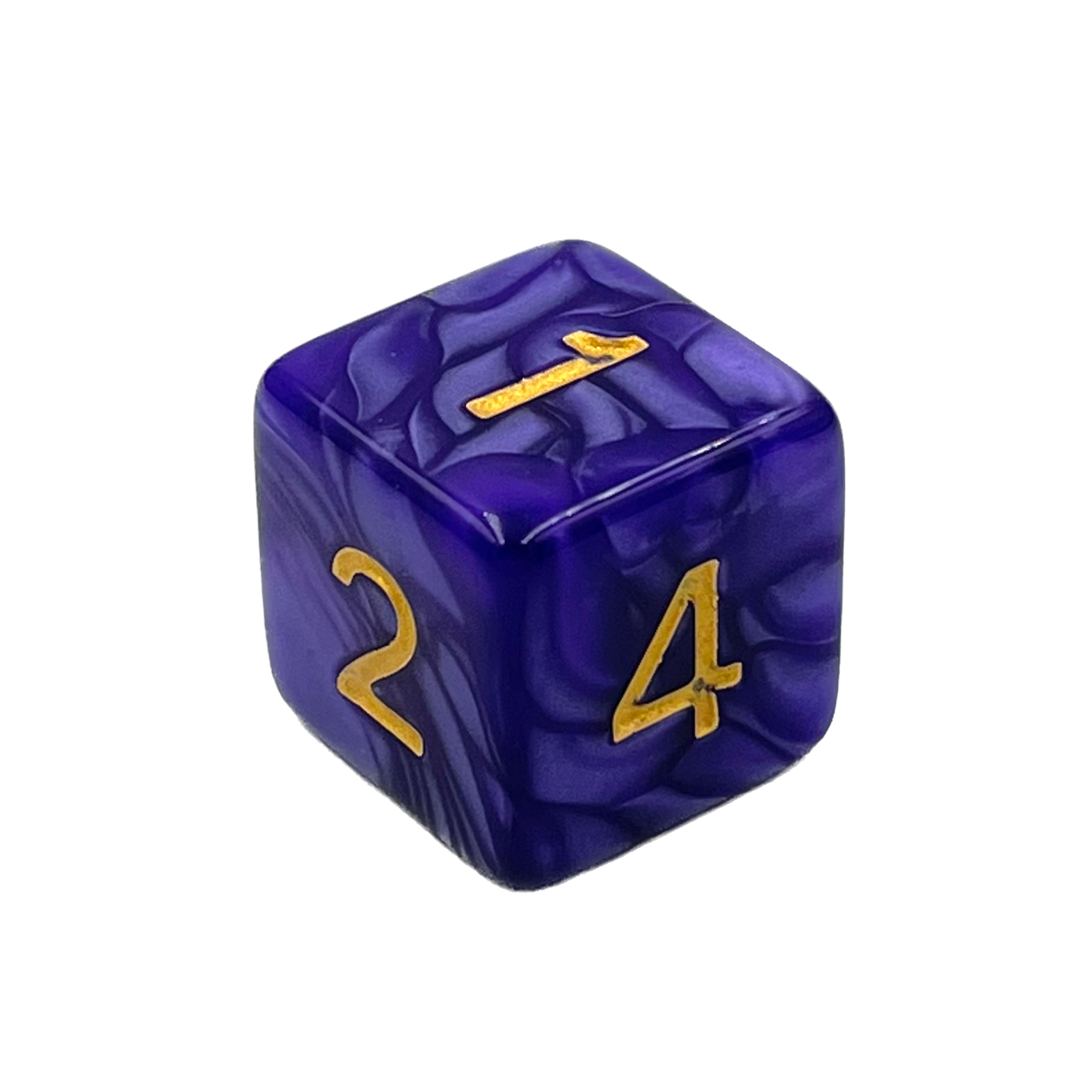 dice4friends-d6-augenw-rfel-pearl-purple-w-rfel-1er-lila-gold image 1
