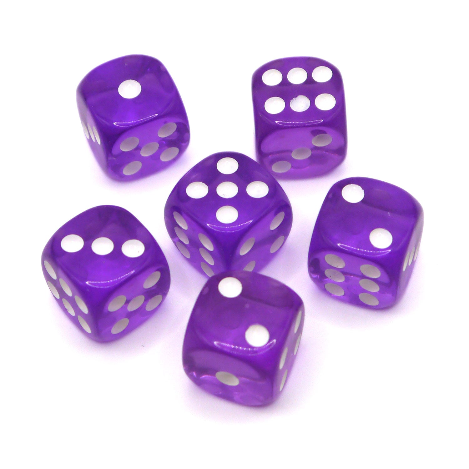 dice4friends-d6-w-rfelset-transparent-purple-16mm-6-w-rfel image 2
