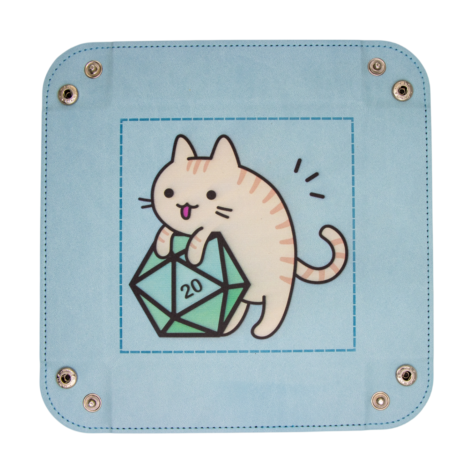 dice4friends-accessoires-w-rfelschale-cat-hellblau-faltbar image 2