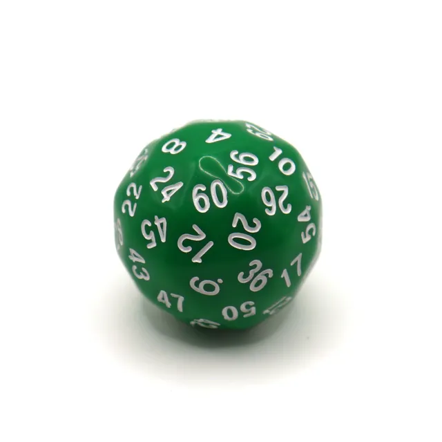 dice4friends-sonderw-rfel-d60-w-rfel-gr-n-wei-acryl image 1