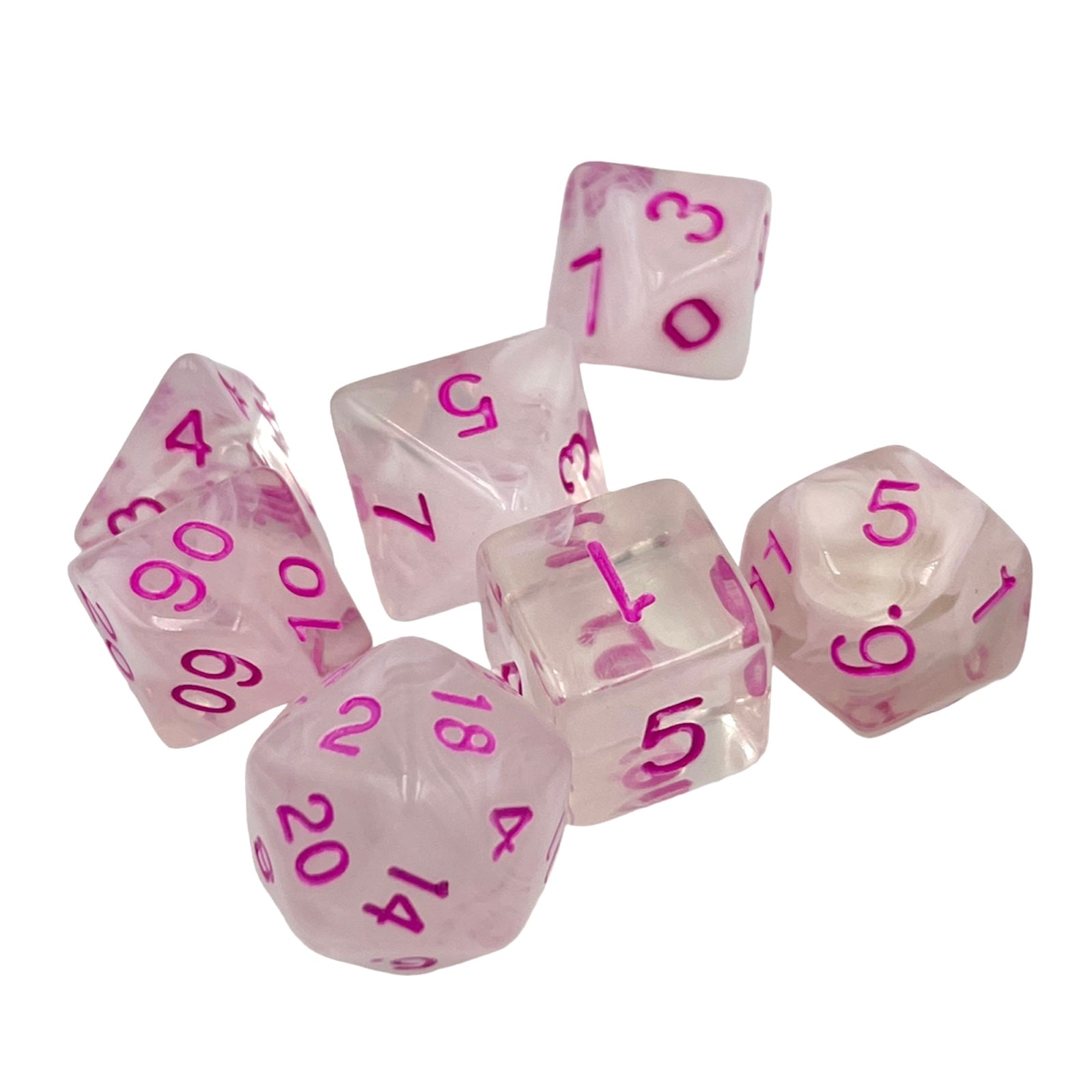 dice4friends-rpg-w-rfelset-frosted-pink-princess-w-rfel-7er image 2