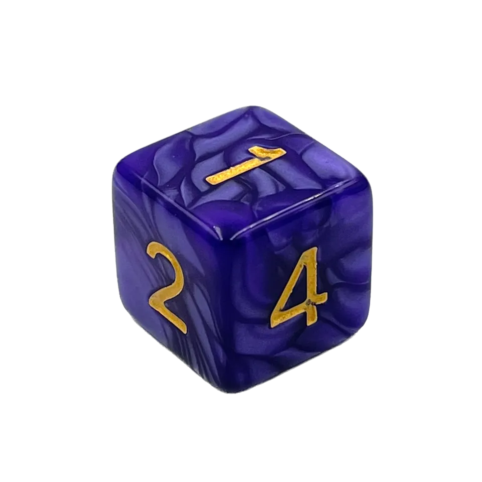 dice4friends-d6-augenw-rfel-pearl-purple-w-rfel-1er-lila-gold image 1