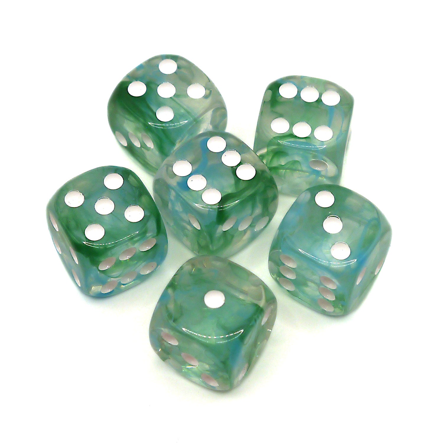 dice4friends-d6-augenw-rfel-starlights-frostblue-w-rfelset-6er-16mm image 2