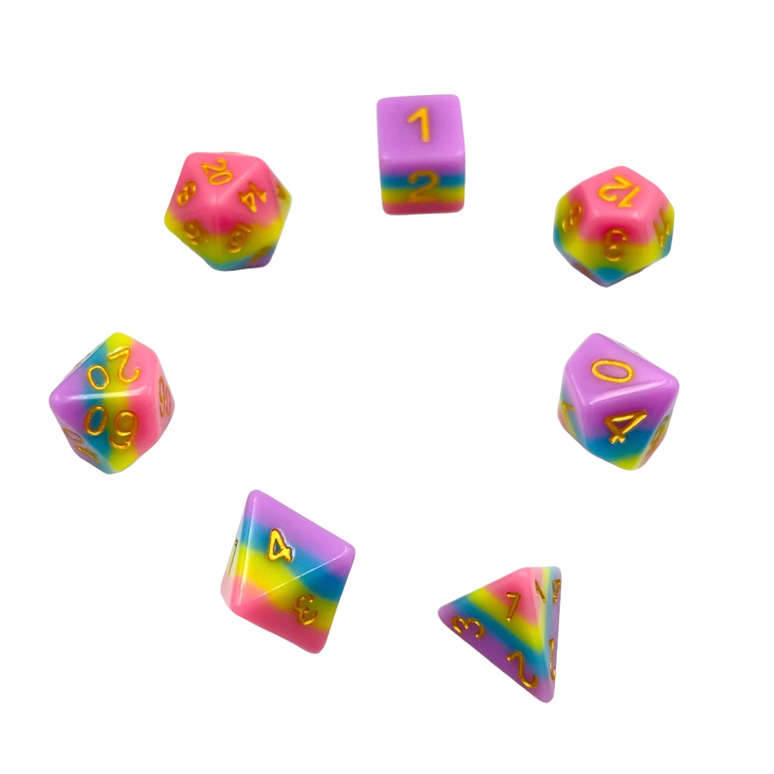 dice4friends-rpg-w-rfelset-7-teilig-creamy-rainbow-mehrfarbig image 2