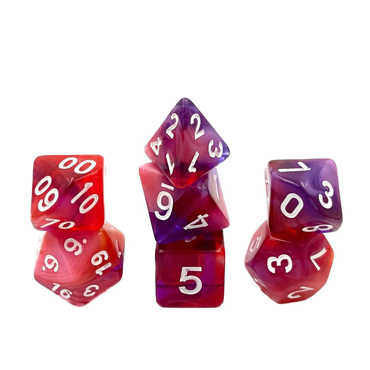 dice4friends-7-teiliges-rpg-w-rfelset-red-clouds-mehrfarbig image 1