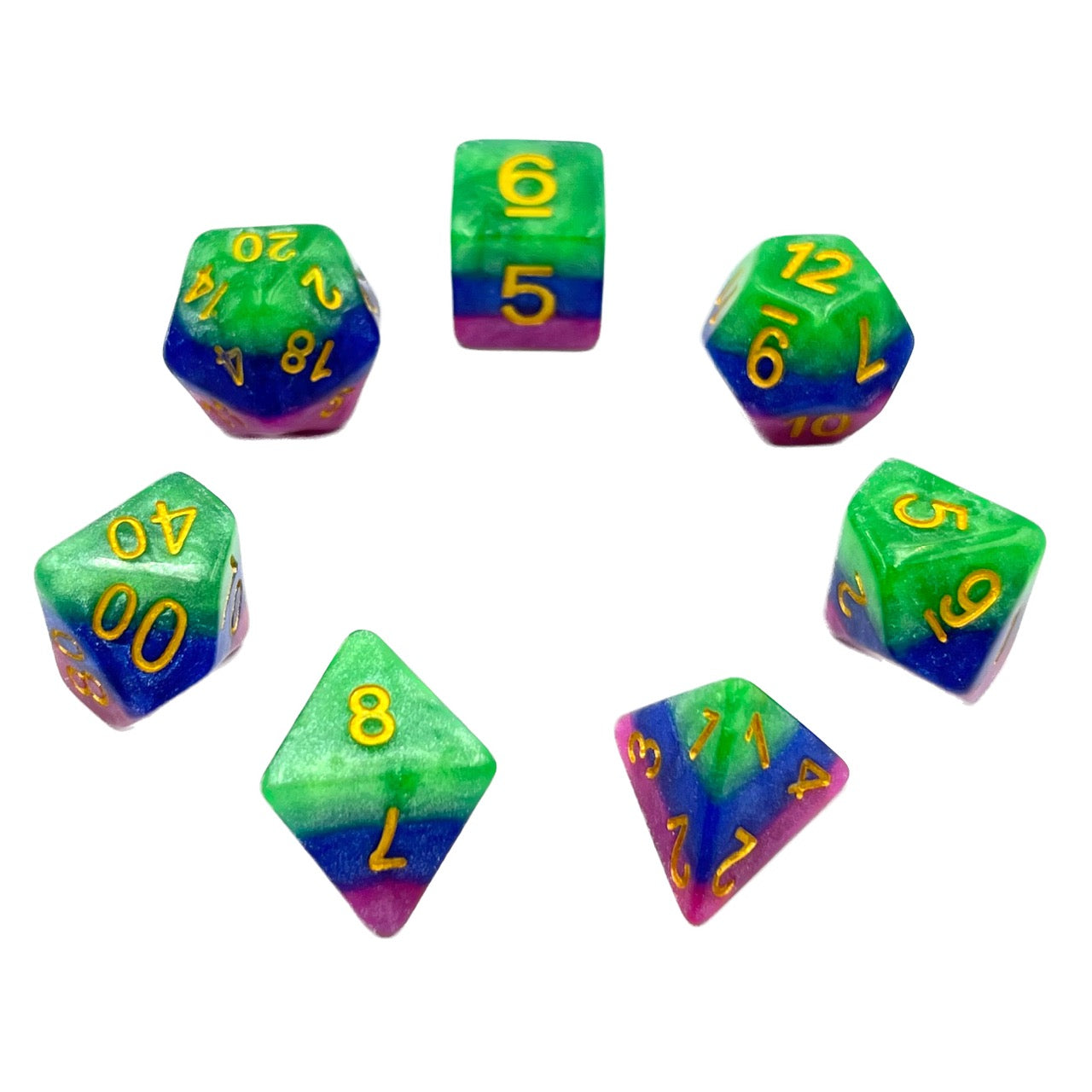 dice4friends-mehrfarbig-jesters-gambit-w-rfelset-7-teilig image 2