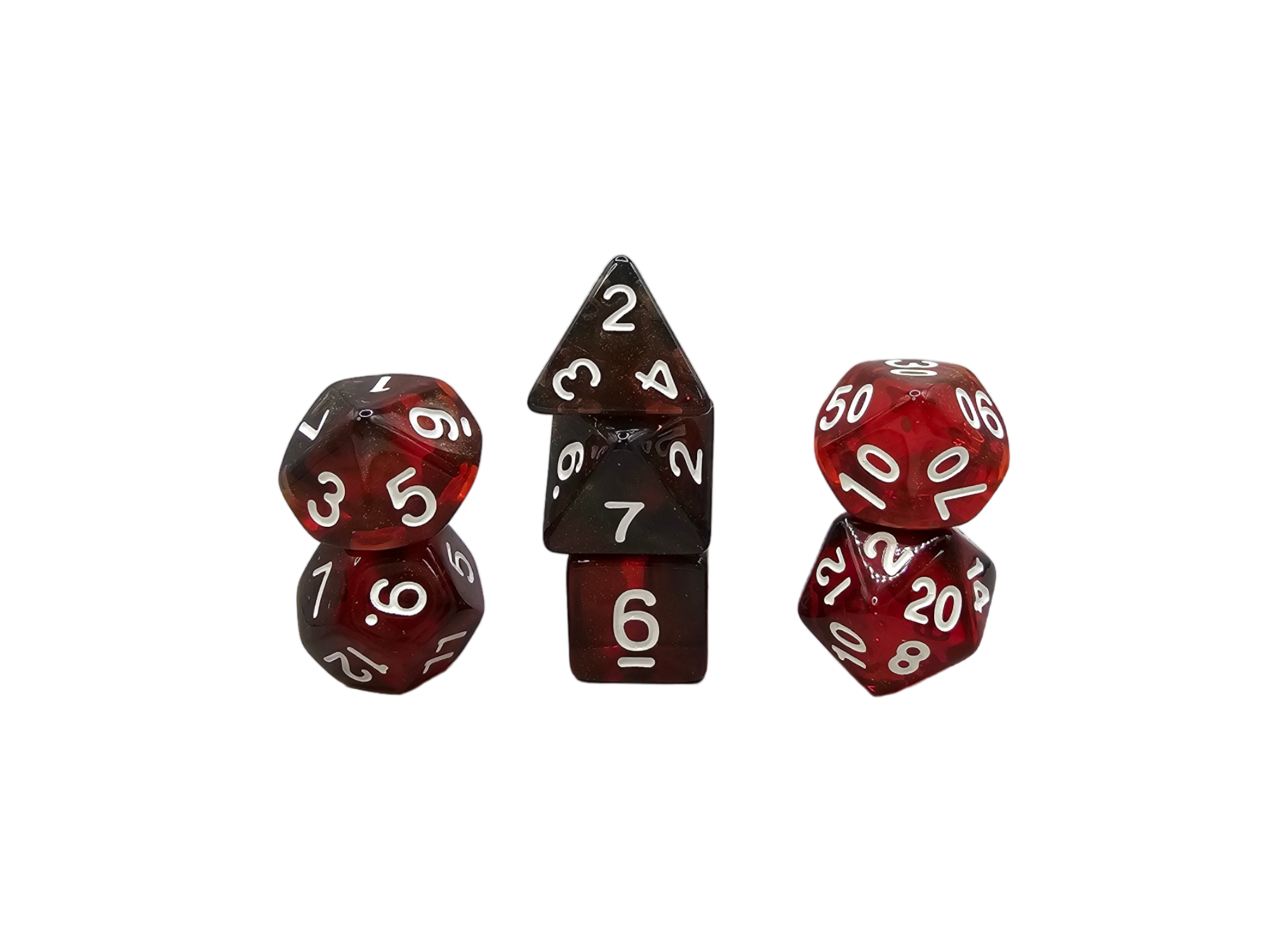 dice4friends-galaxy-lava-7-teiliges-rpg-w-rfelset-glitzer image 1