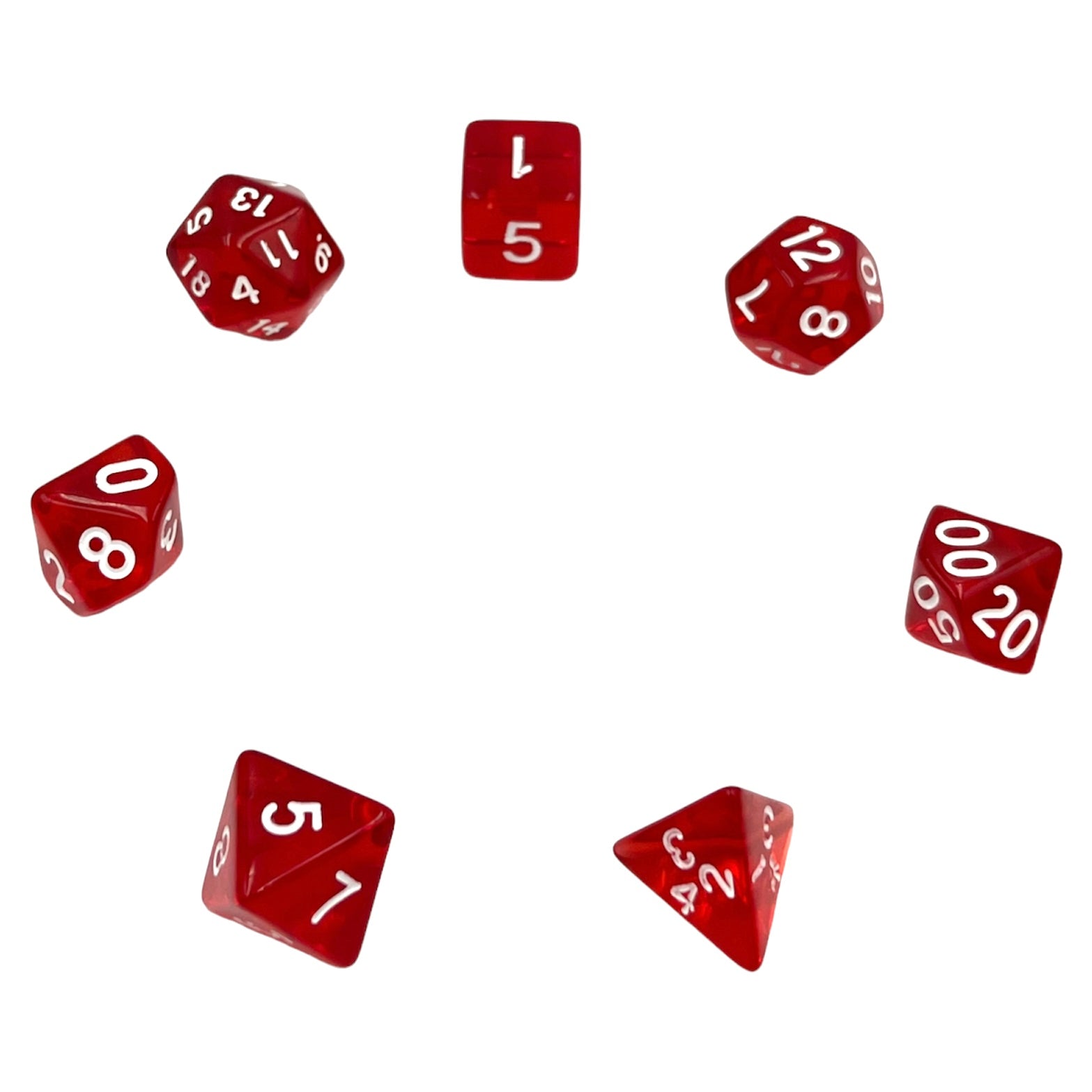 dice4friends-7-teiliges-rpg-w-rfelset-transparent-red-rot-7-w-rfel image 2