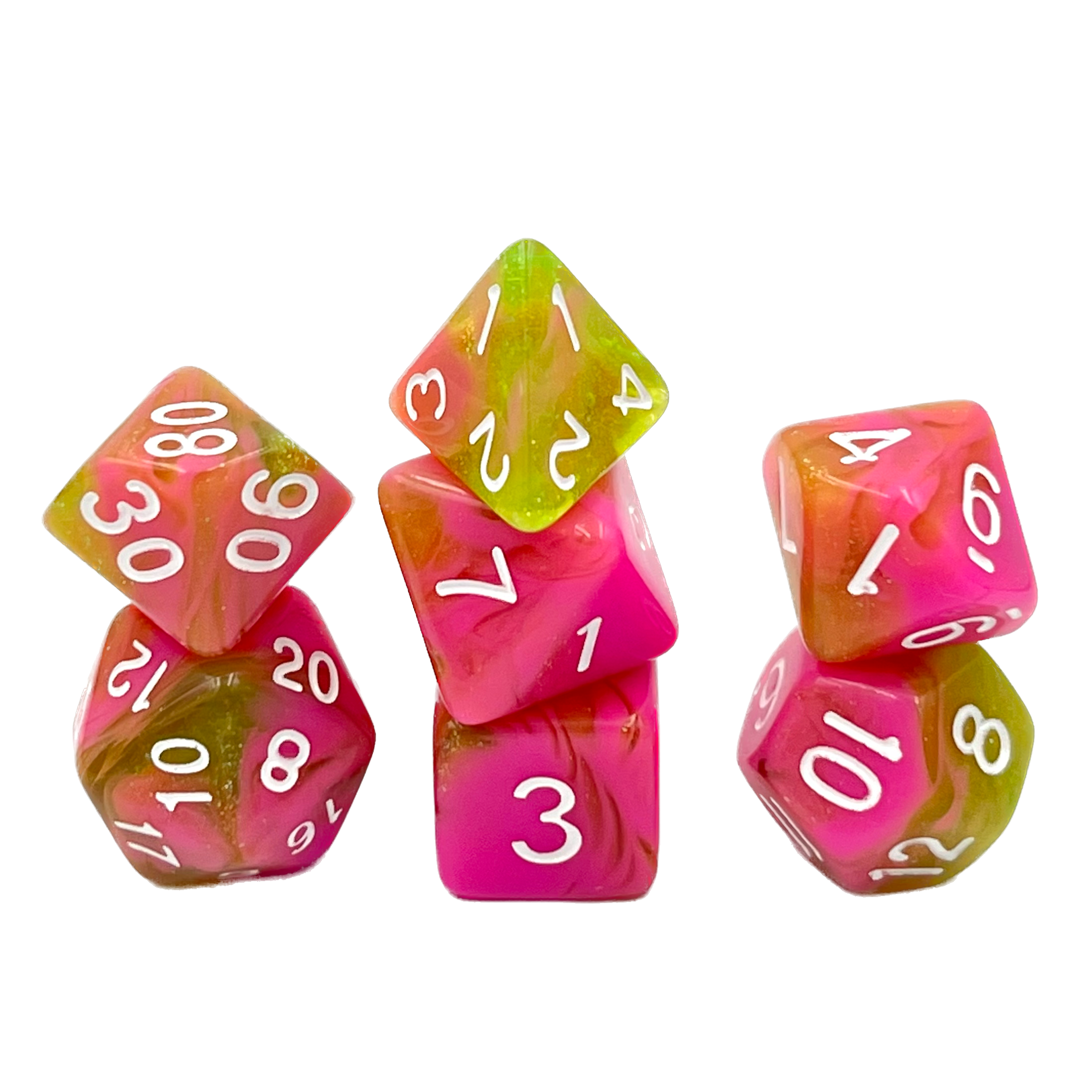 dice4friends-7-teiliges-rpg-w-rfelset-mehrfarbig-pink-apple image 1