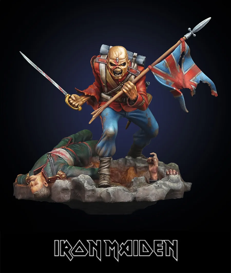 iron-maiden-miniatures-the-trooper-miniatur-75mm-resin-unbemalt image 1