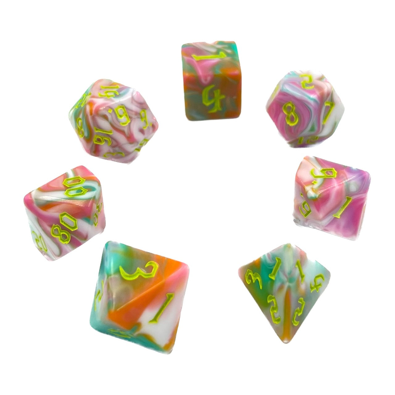 dice4friends-7-teiliges-rpg-w-rfelset-bright-bloom-w-rfel-bunt image 2