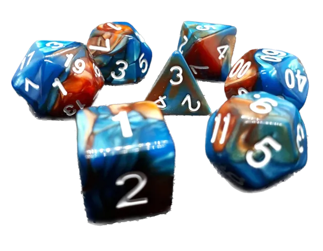 dice4friends-rpg-w-rfelset-7-teilig-rusty-blue-kupfer-blau image 1