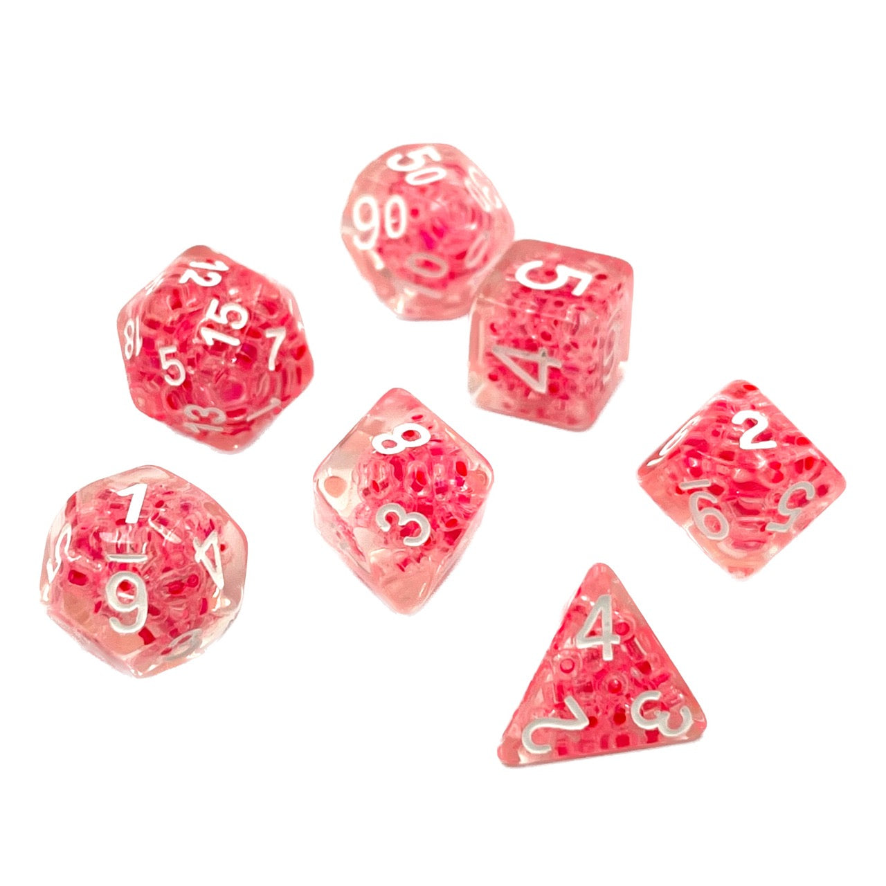 dice4friends-transparent-pink-bubble-rpg-set-7-teilig image 3