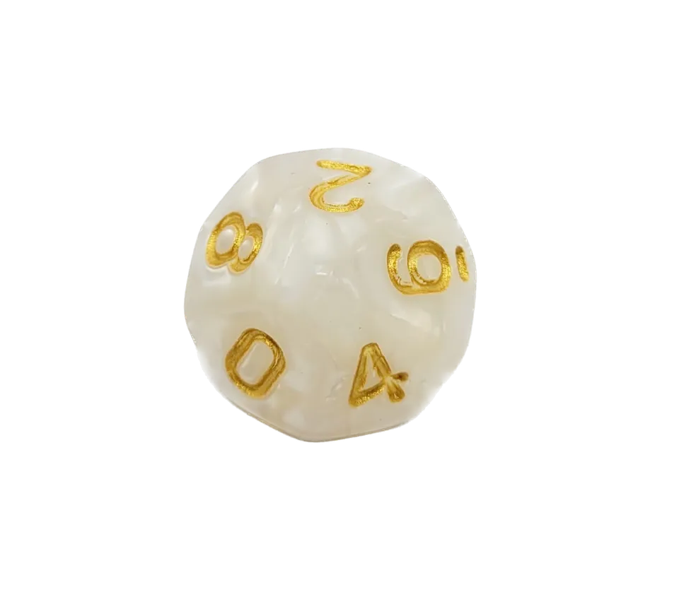 dice4friends-einzelw-rfel-d10-wei-gold-zahlenw-rfel-0-9-acryl image 1