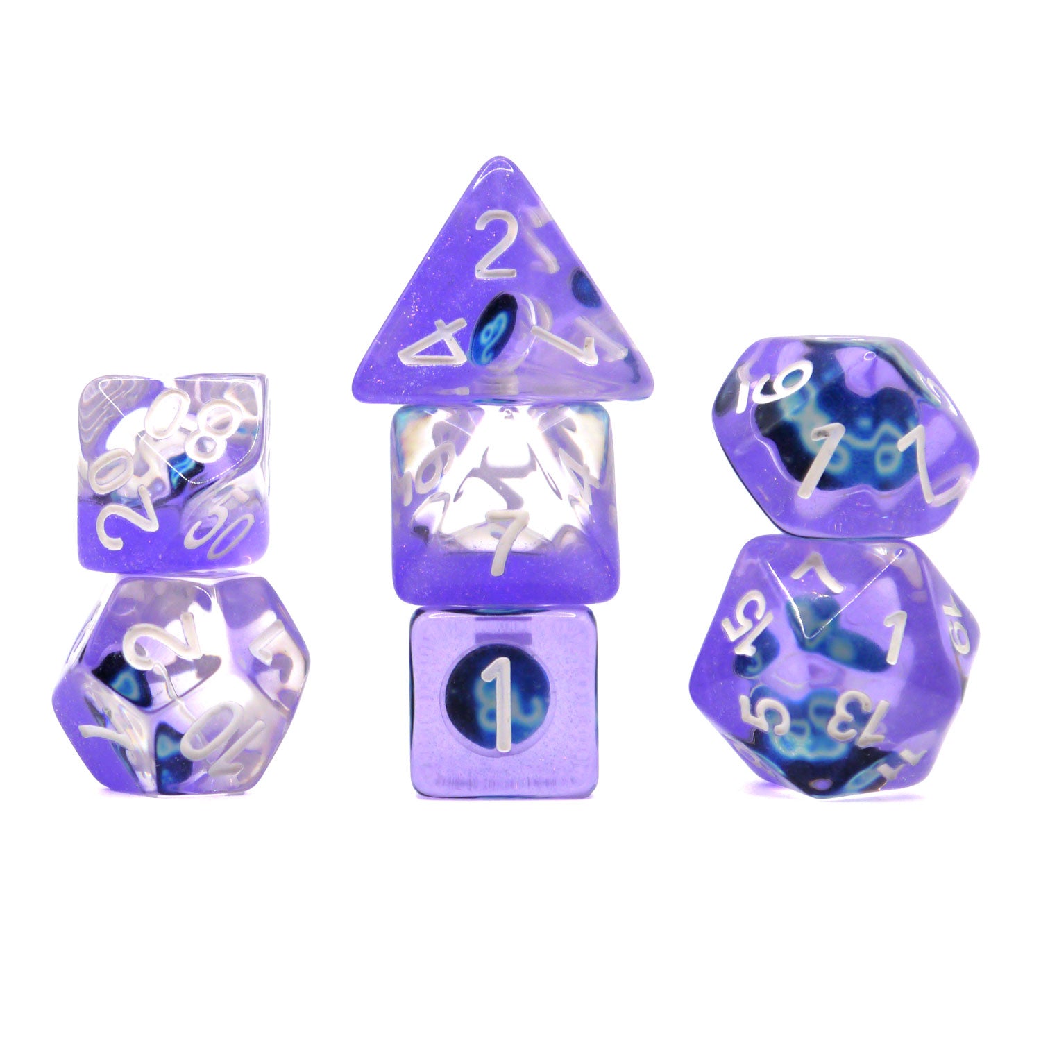 dice4friends-zodiac-sagittarius-w-rfelset-7-teilig-transparent image 1