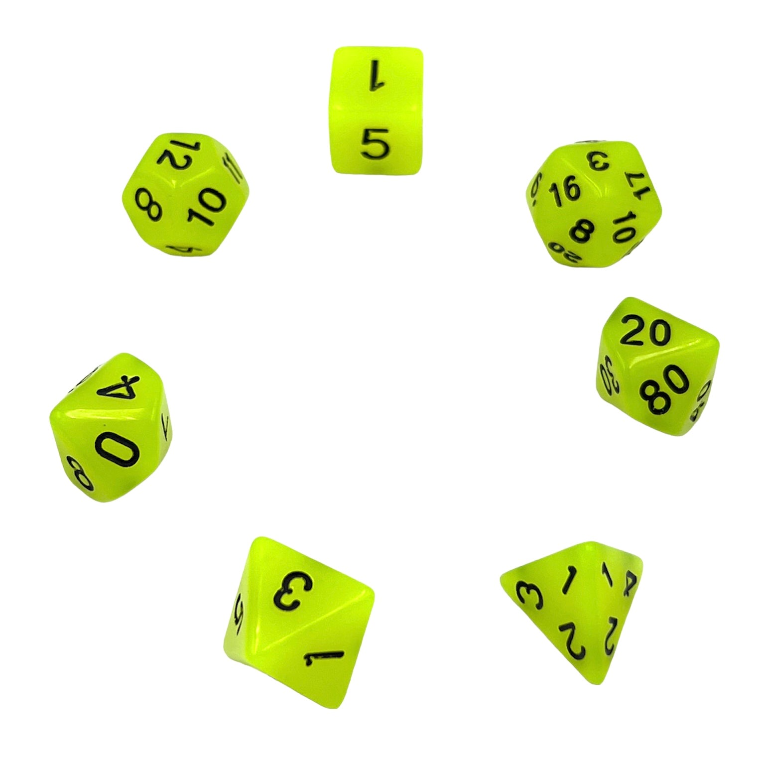 dice4friends-rpg-glow-yellow-w-rfelset-7-teilig-leuchtend-gelb image 2