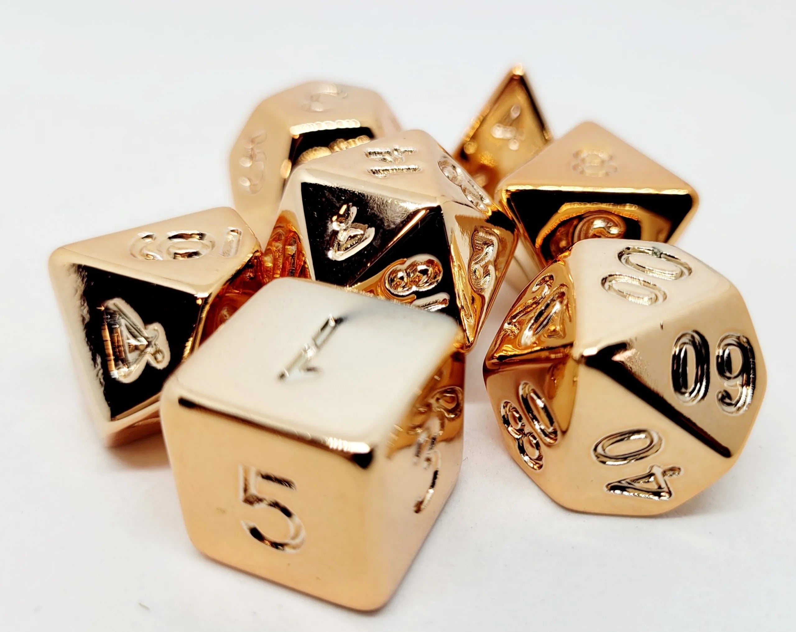 dice4friends-rpg-w-rfelset-metall-shiny-champagner-7-teilig image 2