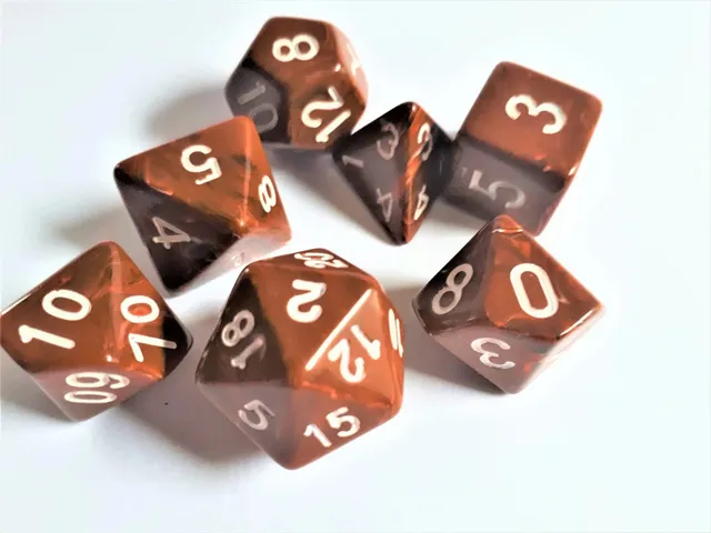 dice4friends-rpg-candysweet-choco-w-rfelset-7-teilig-braun image 1